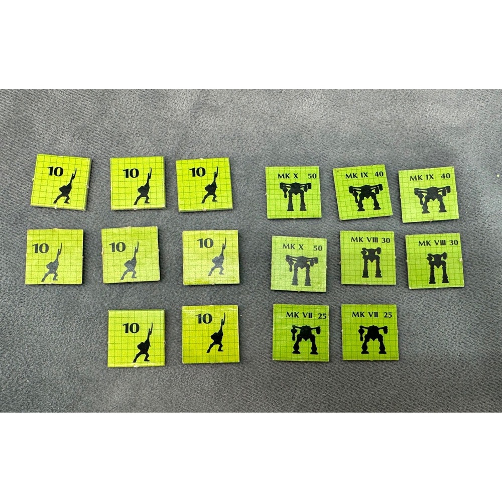 Space Crusade Base Game Reinforcement Tokens Set Replacement Parts Piece